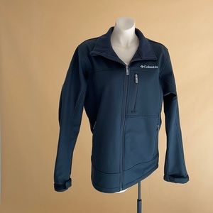 Columbia Black Fleece Lined Water Repelling Jacket
